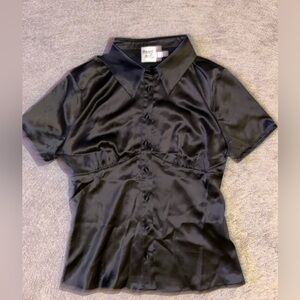 black princess polly button down